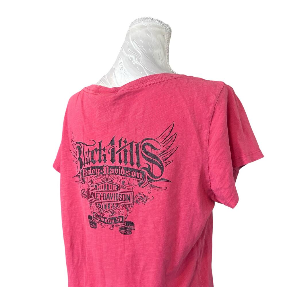 Harley Davidson Black Hills Pink Graphic Tee Sz XL - Picture 12 of 13